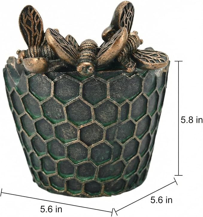 Garden Flower Pots Outdoor Planter: Decorative Pots for Plants Indoor with Drainage Cute Small 6 inch Mums Gardening Porch Railing Yard Decor Patio Decorations