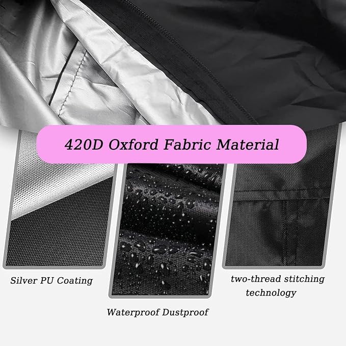 Rowing Machine Cover, Rower Outdoor Cover for Concept 2 Rowing Machine Waterproof Row Machine Cover for Hydrow Rowing Machine, Dustproof Fitness Equipment Protective Cover