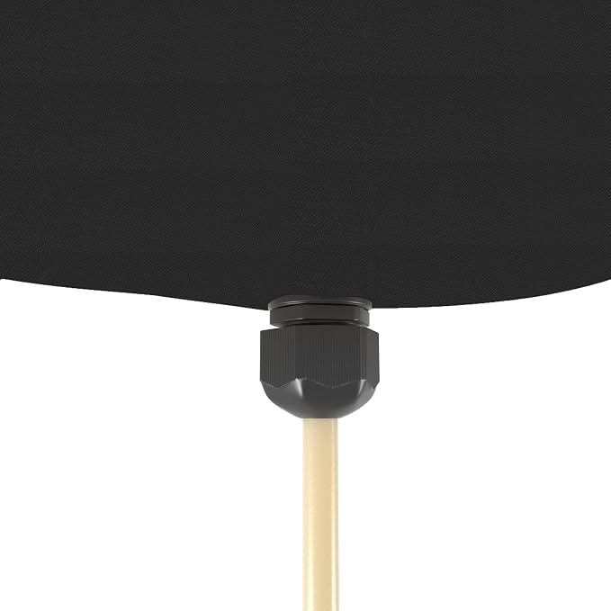 Ceiling Roof Leak Drip Diverter Tarp Heavy Duty Rain Diverter Kit for Roof with Drainage Black 7' x 7'