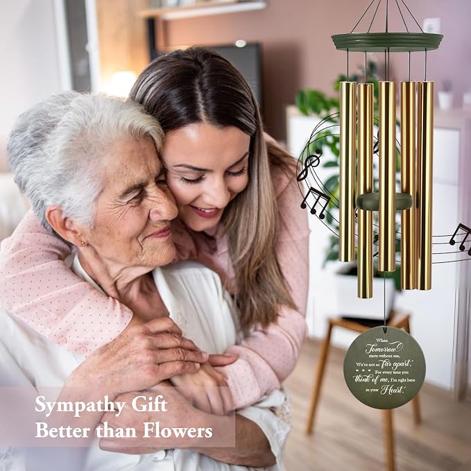 Astarin Personalized Memorial Wind Chimes Gift for Loss of a Loved One,Customized Sympathy Wind Chimes,Bereavement/Memorial Gifts in Memory of Loved One Loss for Outside(Produced in Texas)