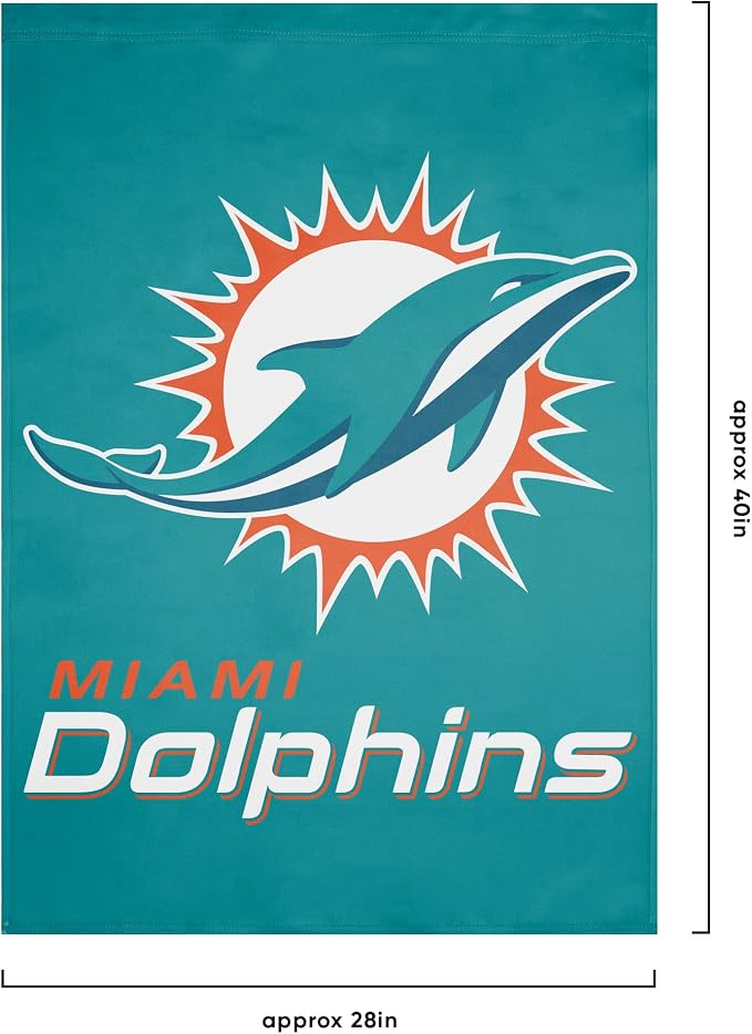 NFL Double Sided Team Logo Vertical Flag (40" x 28")