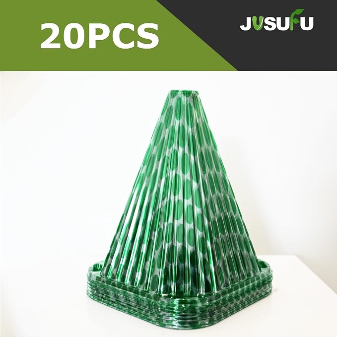Garden Cloches for Plants,20 Pack Plant Covers Reusable Plant Bell Cover Protects Plants from Birds, Frost,Snails Etc.