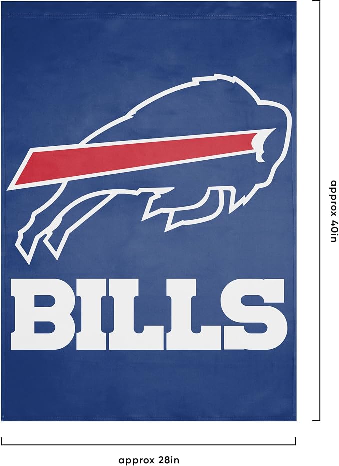 NFL Double Sided Team Logo Vertical Flag (40" x 28")