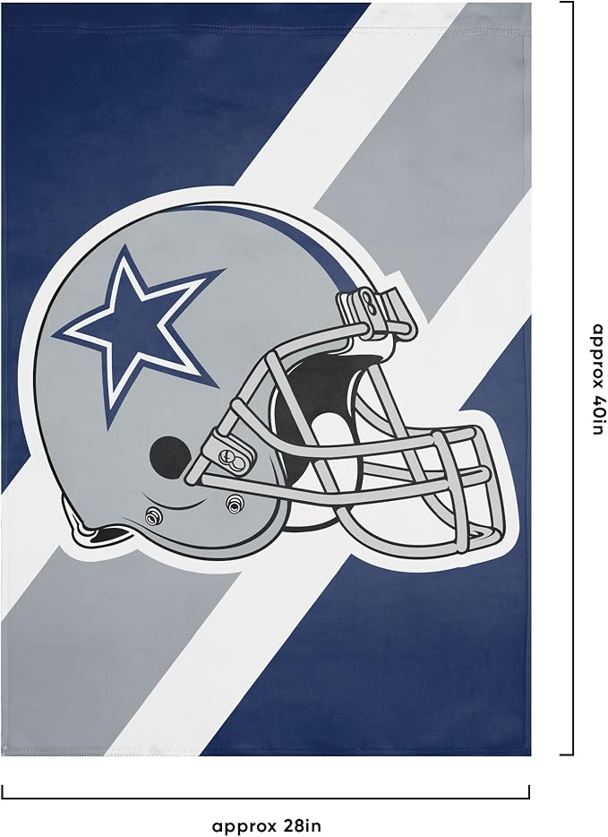 NFL Double Sided Team Logo Vertical Flag (40" x 28")