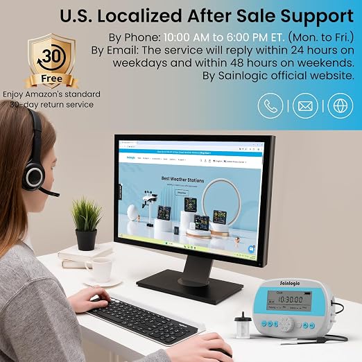 Sainlogic Automatic Plant Waterer for 15 Potted Plants, Smart Self Watering System with Humidity Monitor Display,Deep Root Irrigation, IP64 Programmable Timer for Vacation, Travel, Indoor Garden
