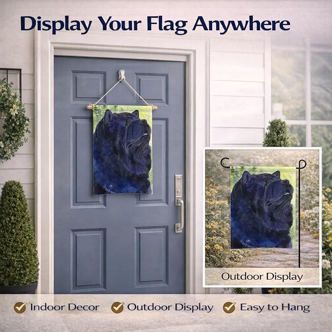 Caroline's Treasures SS7008GF Chow Chow Garden Flag Mailbox Flag Decorative Yard Flag Banner Outside Patio Artwork Yard Flower Beds, Garden Size, Multicolor
