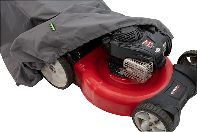 Lawn Mower Cover Waterproof Heavy Duty โ Thick Marine 600D Fabric, Large UV Resistant Lawnmower Covers For Outdoor, Tear Resistant, Universal Fit for Push Gas & Electric Mowers