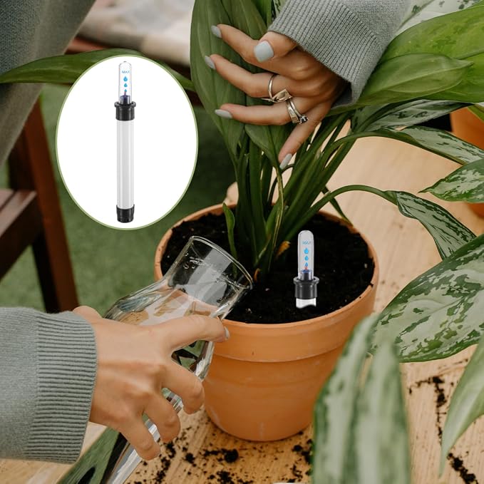 DOITOOL 4 Pcs Water Level Indicator for Plants, Soil Moisture Meter Indoor Flower Pots Gauge Buoy Reminder Water Level Gauge