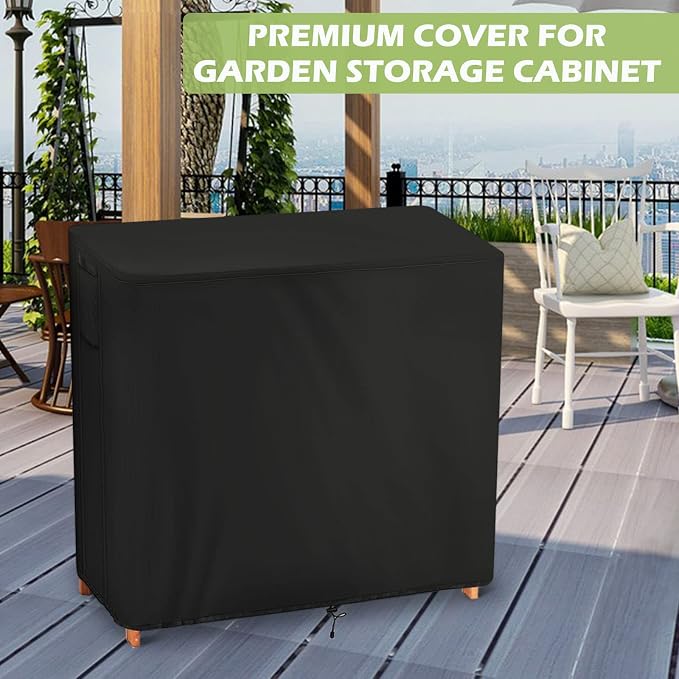 40 In Outdoor Kitchen Cabinet Cover for Garden Mud Storage Potting Table | 39.4x18x35.8,Waterproof Dustproof Heavy Duty Oxford Fabric,Storage Cabinet with Potting Bench Cover for Outside Workstation
