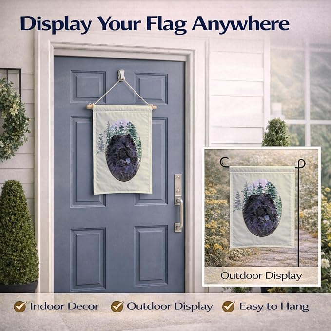 Caroline's Treasures SS8048GF Chow Chow Garden Flag Mailbox Flag Decorative Yard Flag Banner Outside Patio Artwork Yard Flower Beds, Garden Size, Multicolor