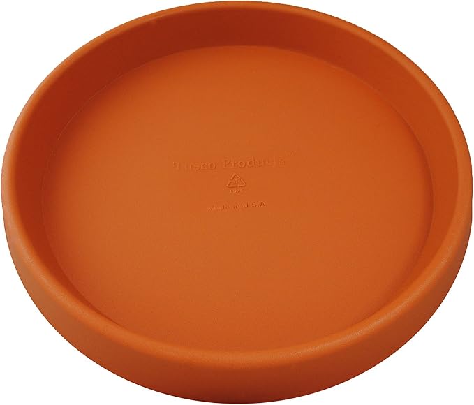 Tusco Products TR22TC Round Tray Planter Saucer, Terra Cotta