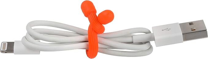 Nite Ize Gear Tie Cordable, The Orginal Reusable Rubber Twist Tie, 4 Pack, Made in the USA & GT3-4PK-31 Original Gear Rubber Twist Tie, 3" - 4-Pack, Bright Orange, 4 Count