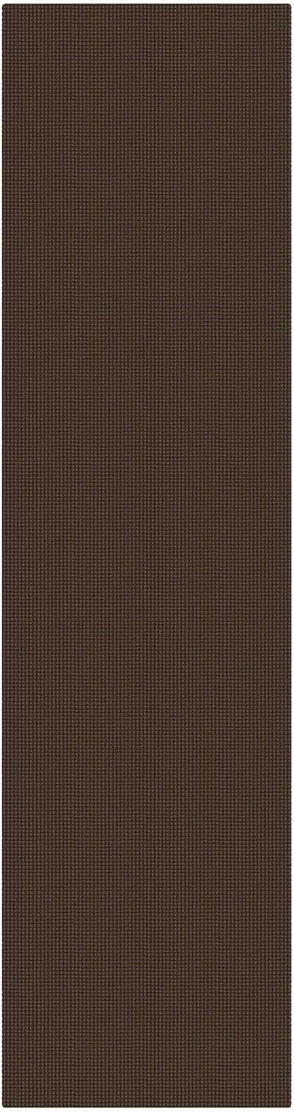 KOZYFLY Cotton Runners Rugs for Hallway 3x10, Wide Washable Runner Rug, Woven Non Slip Kitchen Runner, Braided Entryway Rug, Floor Carpet for Entry, Aisle, Hall, Brown/Dark Brown