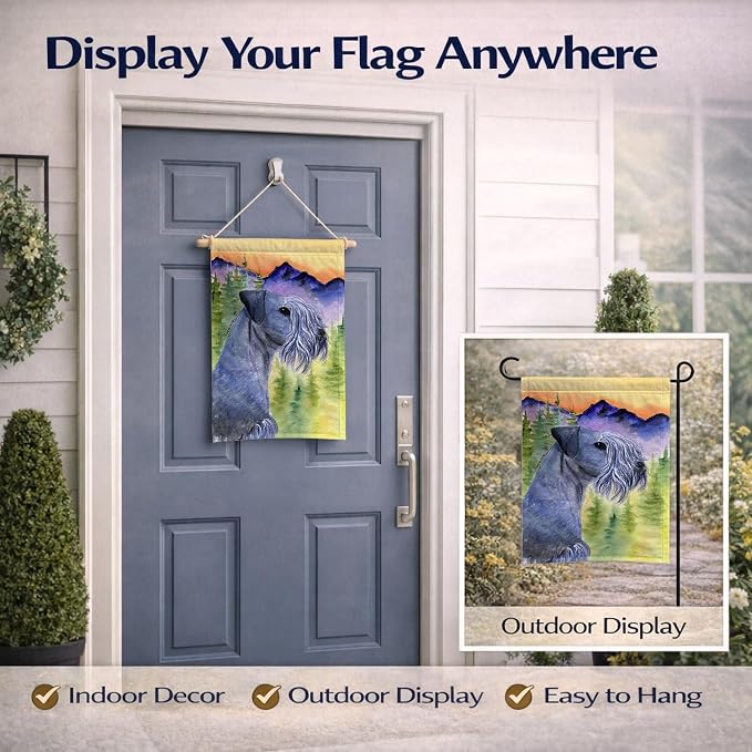 Caroline's Treasures SS8232GF Cesky Terrier Garden Flag Mailbox Flag Decorative Yard Flag Banner Outside Patio Artwork Yard Flower Beds, Garden Size, Multicolor