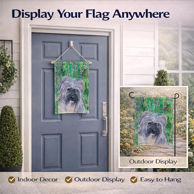 Caroline's Treasures SS1042GF Berger des Pyrenese Garden Flag Mailbox Flag Decorative Yard Flag Banner Outside Patio Artwork Yard Flower Beds, Garden Size, Multicolor