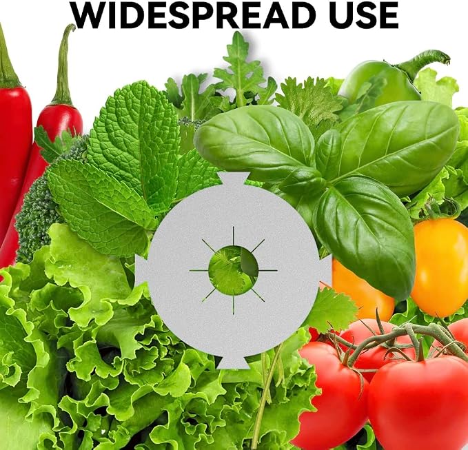 Hydroponic Seed Pod Labels,Replacement PVC Seed Pod Stickers 100pcs, Round Peel and Stick Hydroponic Garden Basket Label for Mark Plants & Understand Plant Growth