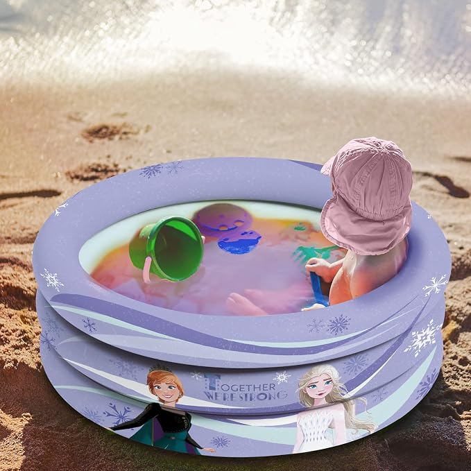 Mondo Toys - FROZEN | 3 Rings Pool - Inflatable pool for children 3 rings - diameter 60 cm - with soft bottom - 16917