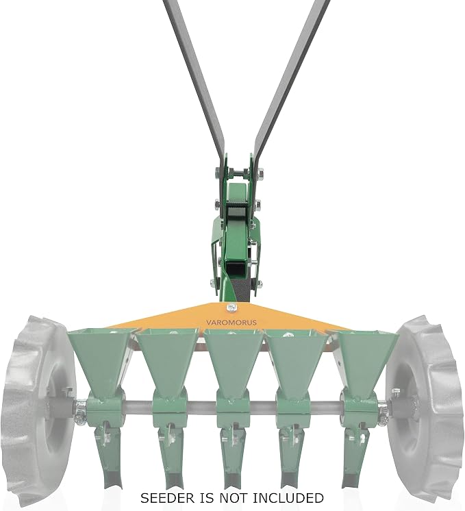 Varomorus High Wheel Cultivator, Self Cleaning Steel Single Wheel Hoe, Modular Plow Garden Tool for Gardening
