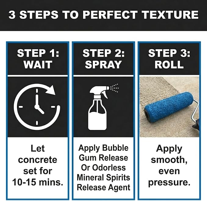 The "Original Designed" Classy Granite Concrete Stamping Texture Roller And Masonry Form Tool Favorite Since 2005. (ClassyGranite)