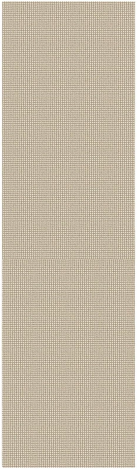 KOZYFLY Cotton 2.5'x12' Runners Rugs for Hallway, Long Washable Runner Rug, Woven Non Slip Kitchen Runner, Braided Entryway Rug, Floor Carpet for Entry, Aisle, Hall, Ivory/Camel/Brown