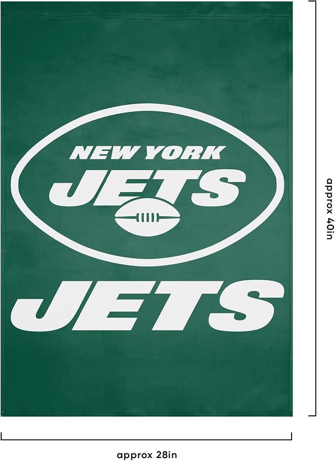 NFL Double Sided Team Logo Vertical Flag (40" x 28")
