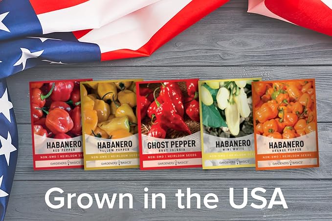 Hot Pepper Growing Kit ā Grow Your Own Super Spicy Peppers ā Non-GMO Heirloom Seeds, Complete Indoor Pepper Growing Kit and Outdoor, Perfect for Home Gardens & Hot Sauce Lovers