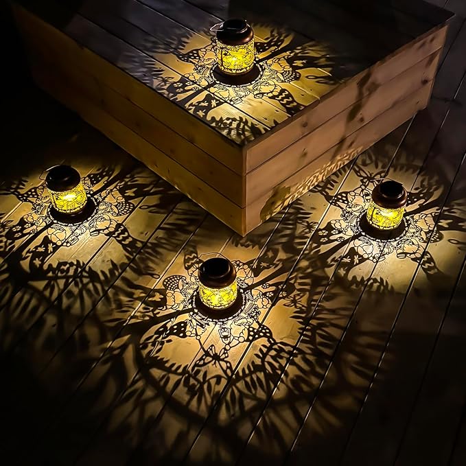 Gnomes Solar Lanterns Outdoor Waterproof,Hanging Solar Lights Gnome Gifts for Women Metal LED Decorative Light for Yard,Patio,Lawn,Tabletop,Pathway,Landscape,Garden Gnomes Decor