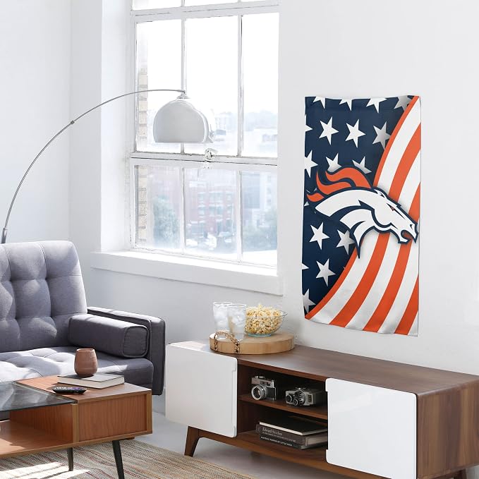 NFL Double Sided Team Logo Vertical Flag (40" x 28")