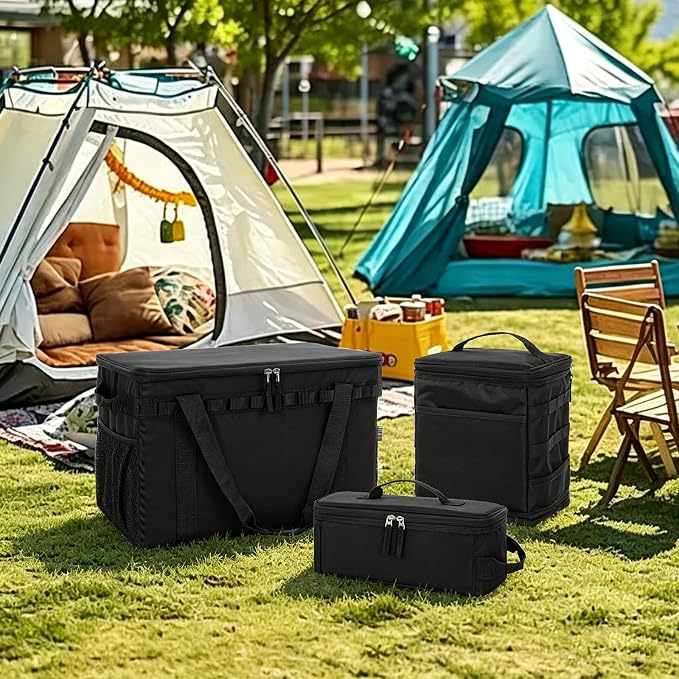 45L Camping Storage Bag, Tactical Camping Storage Bag | 600D is durable, waterproof, Suitable for camping, traveling, picnicking