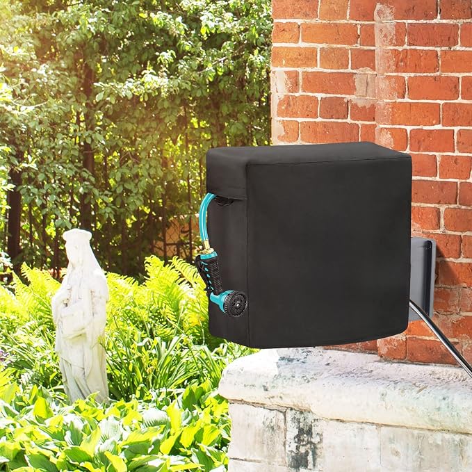 Garden Hose Reel Covers for Giraffe Tools AW40 1/2" x 130 ft Retractable Garden Hose Reel, Outerdoor Wall-Mounted Hose Reel Cover All Season Protection - 24"L x13"Wx 19.7"H