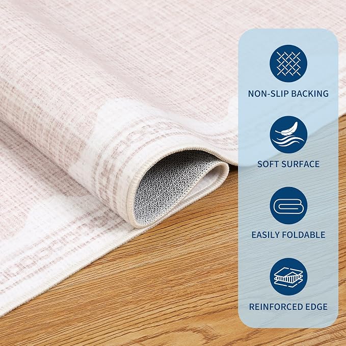 GarveeHome Scalloped Rug