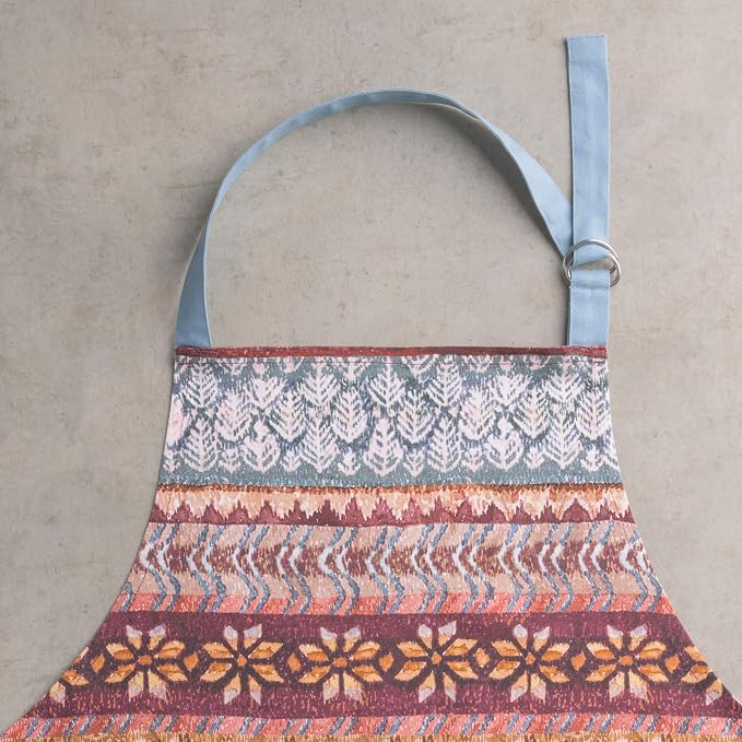 Maison d' Hermine Aprons for women with Pocket 100% Cotton (27.50"x31.50") | Adjustable Neck Strap & long ties Apron Men Chef Wedding Cooking Gardening Server Maid