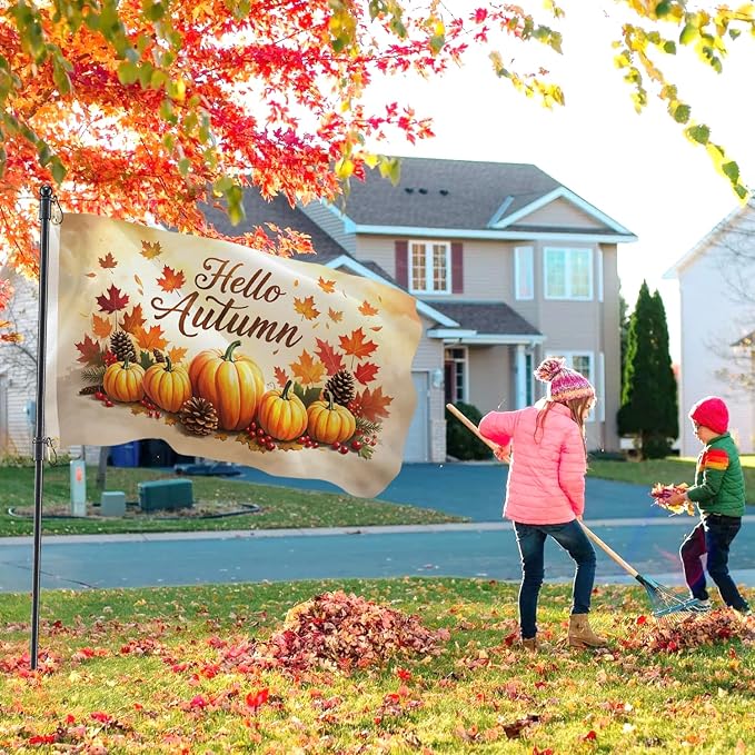 12 Pcs Seasonal Garden Flags 3x5 ft Double-Sided Outdoor Yard Flags with 2 Brass Grommets Each, Includes Spring, Summer, Fall, Winter & Major Holiday Flags for Year-Round Garden and Yard Decor
