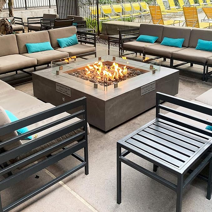 Stanbroil Stainless Steel 18" Round Flat Fire Pit Burner Pan w/12 Fire Ring Installed, BTU 92,000 Max