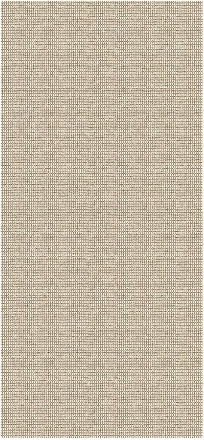 KOZYFLY 3x6 Washable Runner Rug, Non Slip Wide Runners for Hallway, Woven Large Entryway Runners, Braided Floor Carpet Runner for Entry, Kitchen, Bedside, Hall, Ivory/Camel/Brown