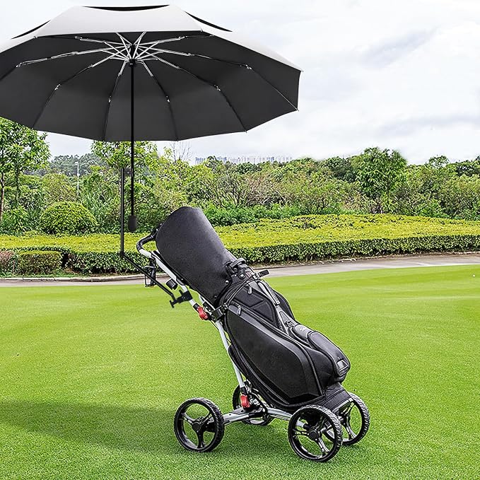 XLINGZA UPF 50+ Beach Umbrella with Adjustable Universal Clamp