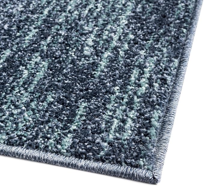 Unique Loom Autumn Collection Area Rug - Providence (2' x 3' 1" Rectangle, Blue Gray/ Light Brown)