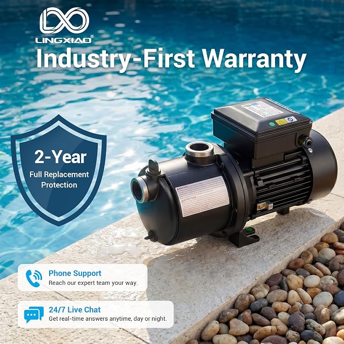 Pool Booster Pump 3/4 HP for Pressure Pool Cleaners PB460 180-480, EC-LA01N, OEM Booster Pump 3/4 HP, 115V or 230V, 60PSI, Energy Star Specification - Black