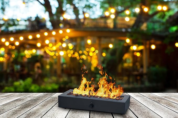 Bond Manufacturing 50857N Lara TableFire Firebowl, Black