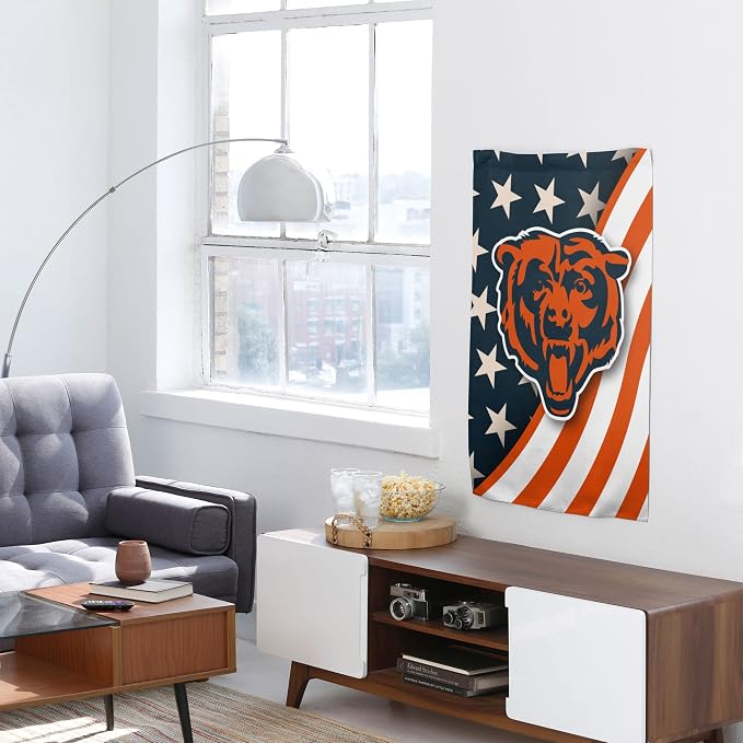 NFL Double Sided Team Logo Vertical Flag (40" x 28")