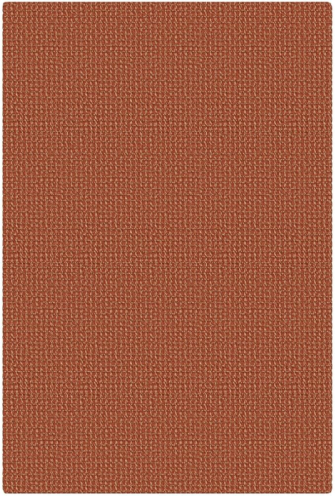 KOZYFLY Indoor Door Mat 2x3 ft Small Area Rugs Washable Front Door Mat Non Slip Rubber Backed Entryway Rug Cotton Entrance Doormat for Front Porch Kitchen Bedroom, Burnt Orange/Tan