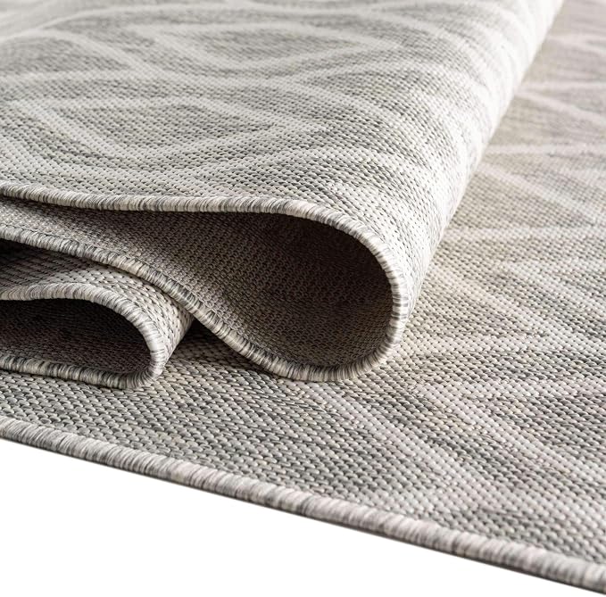 Jill Zarin Outdoor Collection Area Rug - Turks and Caicos (2' 2" x 3' Rectangle Gray Cream/Cream)