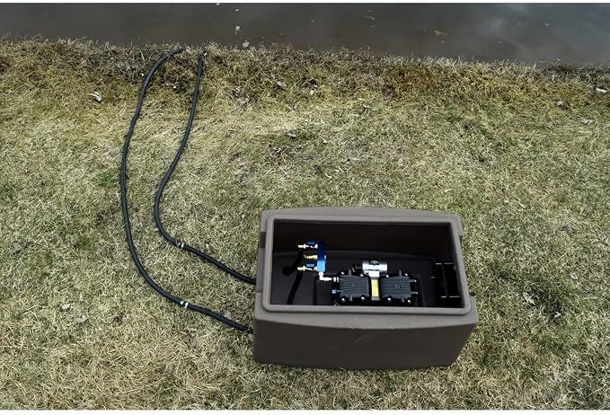 EASYPRO SC25F2 Weatherproof Aearion Cabinet | For up to 1/2 hp compressors. Includes 230V cooling fan. 15" x 25" x 15"