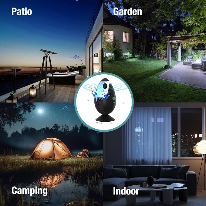 ZingZap Indoor Mosquito Trap Magic Magnet Double-Bait, 2X More Effectively Lures and Captures Mosquitoes & Gnats, Flying Insect Trap, Dusk/Dawn Smart Auto-Switch, Non-Toxic and Safe