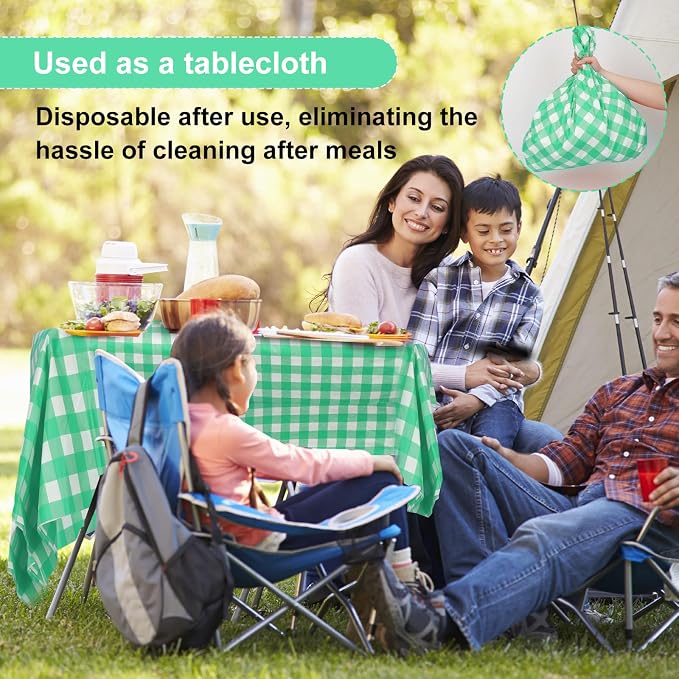 4 Pcs Disposable Outdoor Picnic Blankets 70.9''x70.9'' Portable Pocket Blanket Foldable Waterproof Picnic Mats Sandproof Beach Blanket with Ground Spikes for Beach Travel Hiking Camping