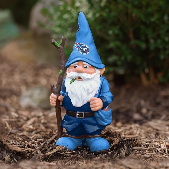 FOCO NFL Team Logo Holding Stick Garden Statue Outdoor Gnome