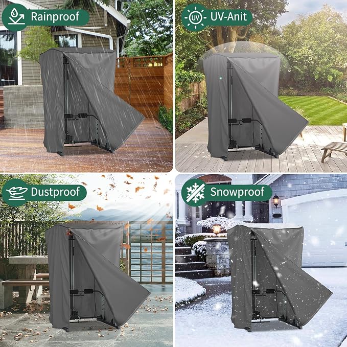 AKEfit Strength Training Cover, Waterproof & Dustproof Gym Rack Cover with Zipper,Fit for Indoor and Outdoor