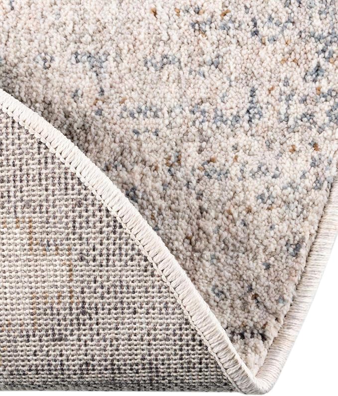 Unique Loom Eco Southwestern Collection Area Rug - Ely (Round 3' 3" x 3' 3", Ivory/Black)