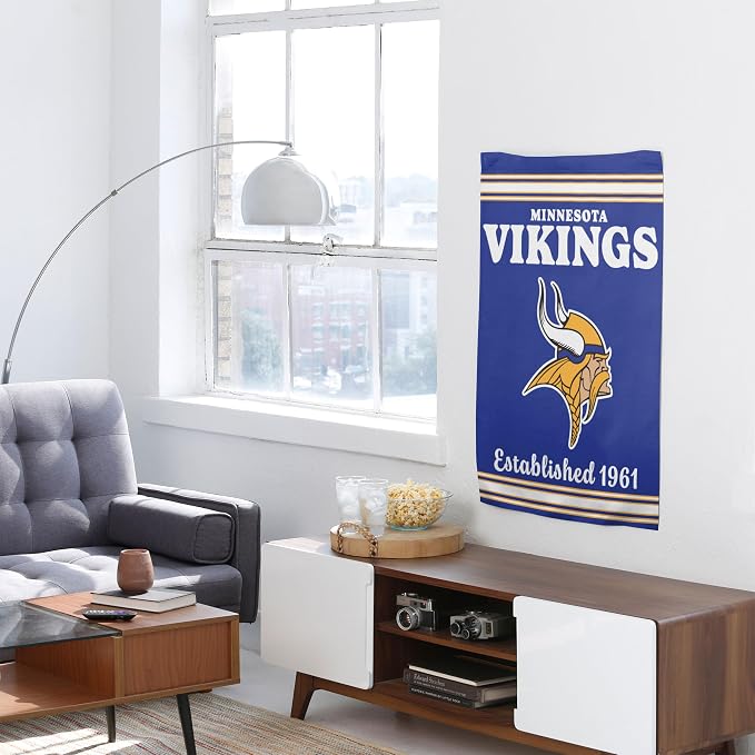 NFL Double Sided Team Logo Vertical Flag (40" x 28")