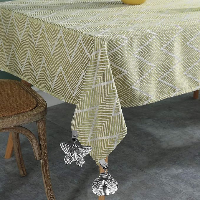 Bekith 8 Pack Tablecloth Weights with Metal Table Clip Clamps for Outdoor Garden Party Picnic Table Covers